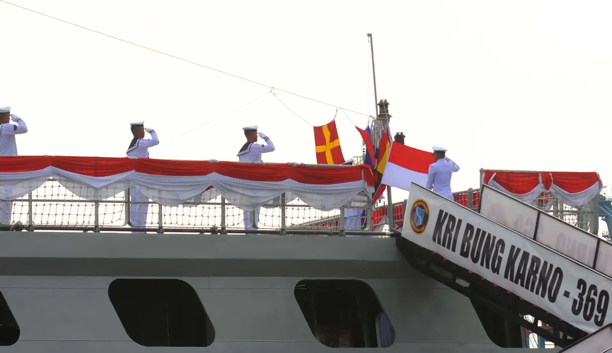 KRI Bung Karno-369 juga akan dilengkapi dengan terpedo dan sonar, serta dirancang mampu membawa helikopter Panther dan memiliki helidek yang mirip dengan korvet kelas Bung Tomo. (merdeka.com/Imam Buhori)