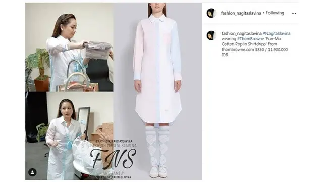 7 Koleksi Simple Dress Nagita Slavina Ini Ditaksir Capai Ratusan Juta Rupiah