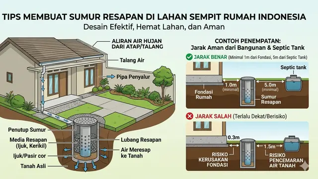 Ide Sumur Resapan untuk Halaman Rumah Kecil. Gemini