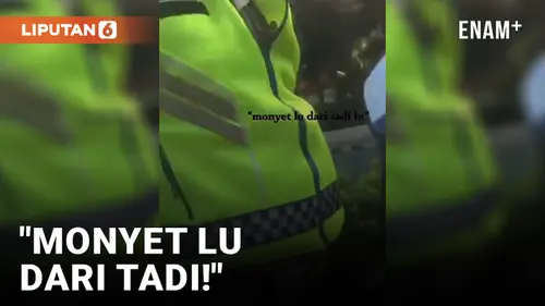 VIDEO: Viral! Petugas Polisi Maki Pengendara Motor Pakai Kata-Kata Kasar