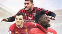 Ilustrasi - Andrew Robertson, Theo Hernandez, Alphonso Davies (Bola.com/Adreanus Titus)