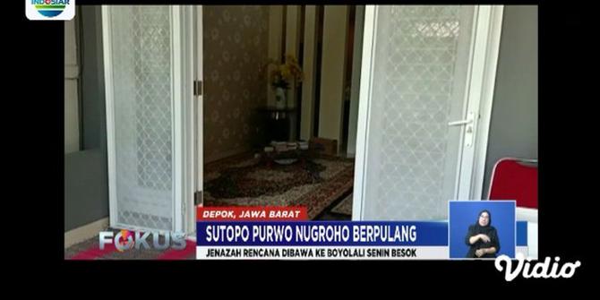 Jenazah Sutopo Purwo Nugroho Disemayamkan di Cibubur