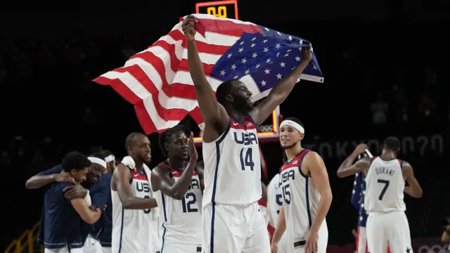 Foto: Kevin Durant dan Jayson Tatum Bawa Amerika Serikat Raih Medali Emas di Olimpiade Tokyo 2020