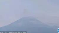 Gunung Semeru erupsi lagi dengan tinggi letusan mencapai 900 meter (Istimewa)