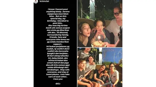 5 Momen Perayaan Ulang Tahun Bunga Citra Lestari, Curhat Ingin Bangkit