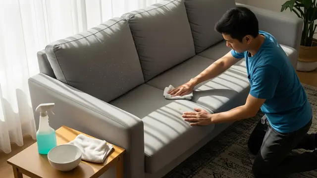 Membersihkan Sofa