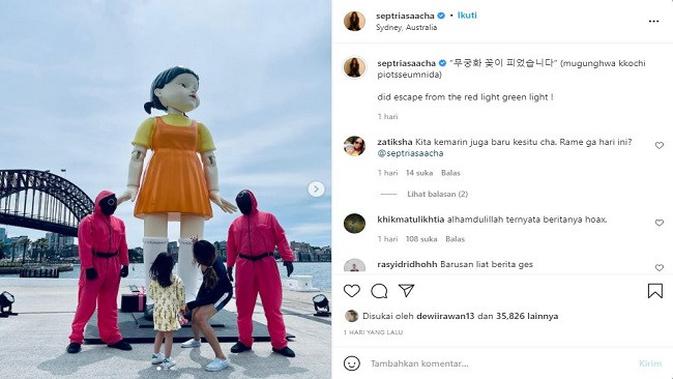 Gambar Tangkapan Layar Unggahan dari Akun Instagram @septriasaacha.