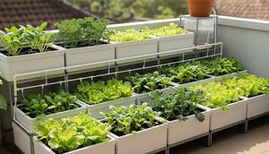 Kebun Mini Sayuran Daun dengan Pengairan Otomatis Tanpa Listrik/AI