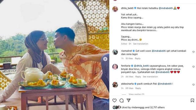 4 Postingan Aldila Jelita Istri Indra Bekti yang Berusaha Tegar, Banjir Dukungan