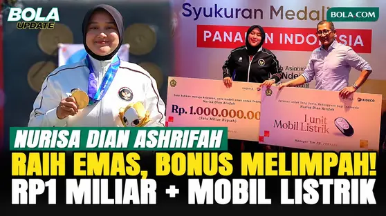 Nurisa Dian Ashrifah Panen Bonus Usai Raih Emas Asian Games 2026, Dapat Rp1 Miliar dan Mobil Listrik