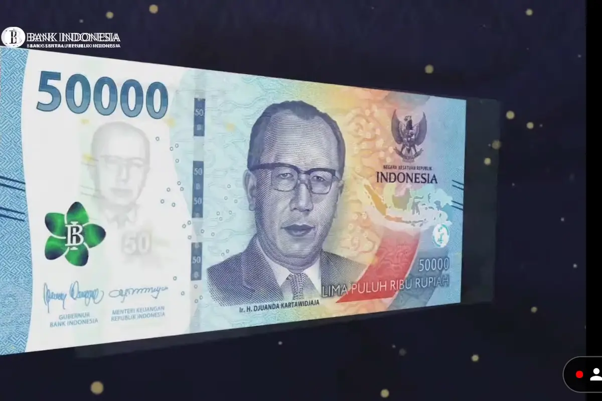 Bank Indonesia meluncurkan Uang Rupiah Kertas Tahun Emisi 2022