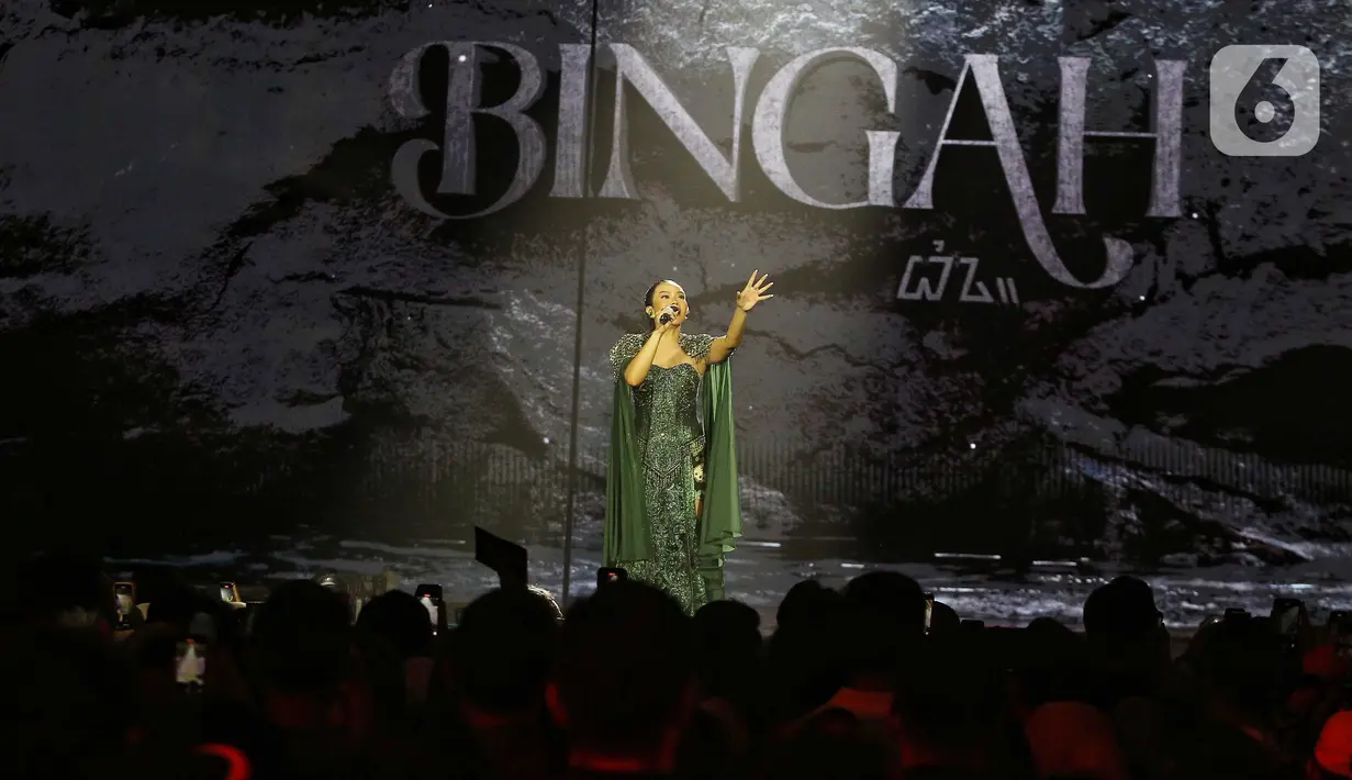 Konser Bingah menjadi perayaan 10 tahun perjalanan Yura Yunita di industri musik tanah air. (Liputan6.com/Angga Yuniar)