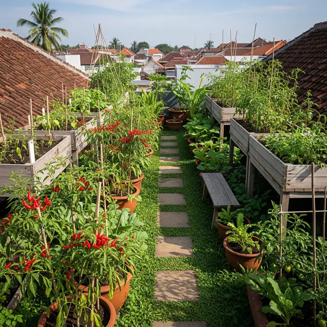 9 Model Kebun Cabai di Rooftop Rumah, Praktis dan Menguntungkan