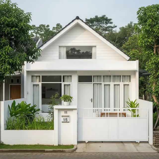9 Model Rumah Sederhana yang Ada Gerbangnya, Estetika Hunian Impian