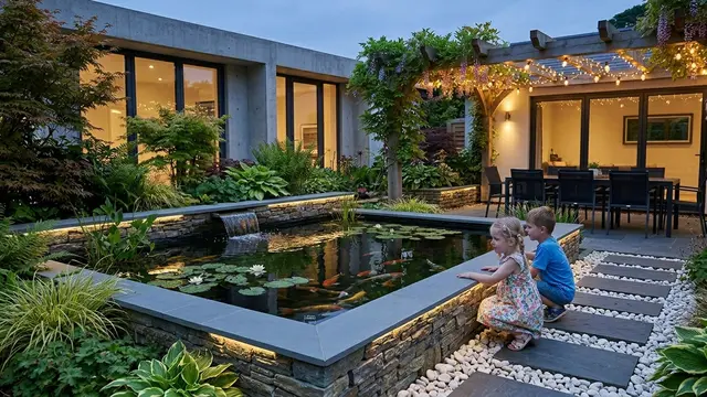 Kolam Ikan yang Aman untuk Rumah dengan Anak Kecil Gemini AI