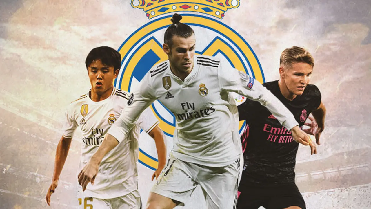 Real Madrid - Takefusa Kubo, Gareth Bale, Martin Odegaard