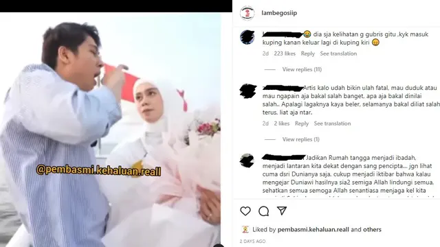 Pernyataan Rizky Billar di masa lalu kini jadi viral (Foto: Instagram @lambegosiip @pembasmi.kehaluan.reall)