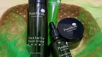 Rangkaian skincare Centella Asiatica dari PureHeal's. (Liputan6.com/Asnida Riani)