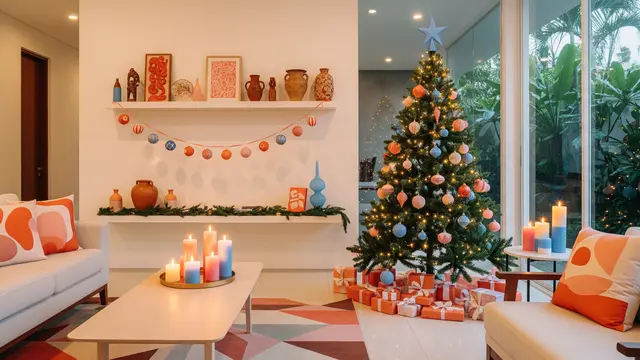 14 Palet Warna Natal Selain Merah–Hijau, Bikin Rumah Super Fresh dan Tampil Beda