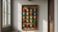 9 Ide Teras Rumah Kecil Estetik Pakai Pot Tanaman Warna-Warni, Percantik Hunian