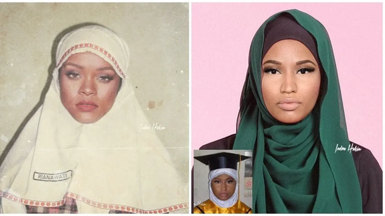 Editan Foto Selebriti Dunia saat Berhijab Ini Bikin Tersenyum