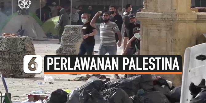 VIDEO: Lihat. Serangan Polisi Bersenjata Israel Dilawan Lemparan Batu Warga Palestina