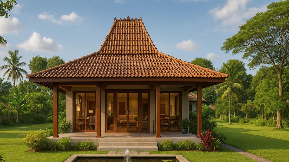 6 Model Rumah Joglo Minimalis Tepi Sawah