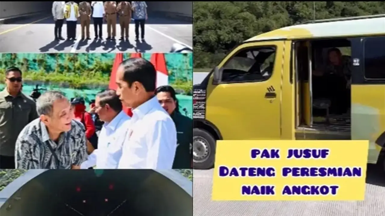 Potret Bos Jalan Tol Jusuf Hamka Naik Angkot ke Peresmian Cisumdawu