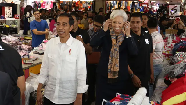 Jokowi ajak Bos IMF ke Pasar Tanah Abang