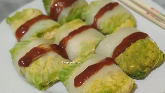 Resep tahu gulung sawi putih kukus. (dok. Cookpad @4nisatur_Raehan)