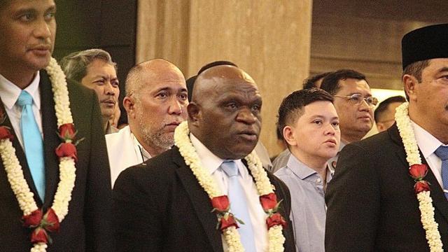 Menteri HAM Natalius Pigai bakal fokus bangun struktur dan sistem di 100 hari kerja. (Istimewa)