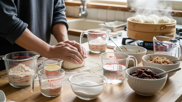 Membuat Bakpao Kukus dengan Takaran Gelas