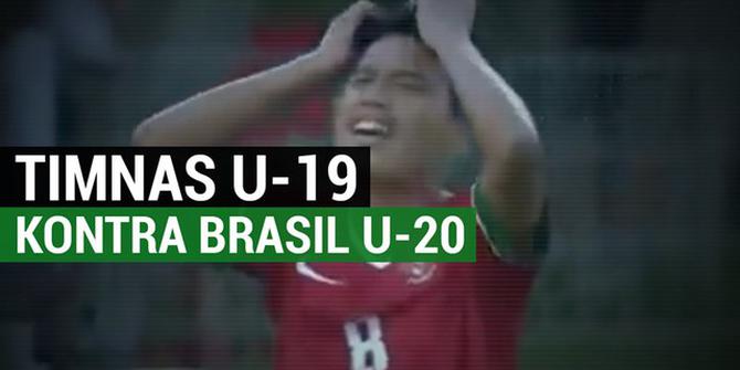 VIDEO: Timnas Indonesia U-19 Kalah 0-1 dari Brasil U-20