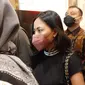 Selebgram Rachel Vennya diperiksa di Polda Metro Jaya, Senin (1/11/2021). (Liputan6.com/ Ady Anugrahadi)