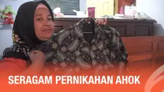 Keluarga di Nganjuk, Jawa Timur sudah dibagikan seragam untuk pernikahan Ahok dan Bripda Puput.