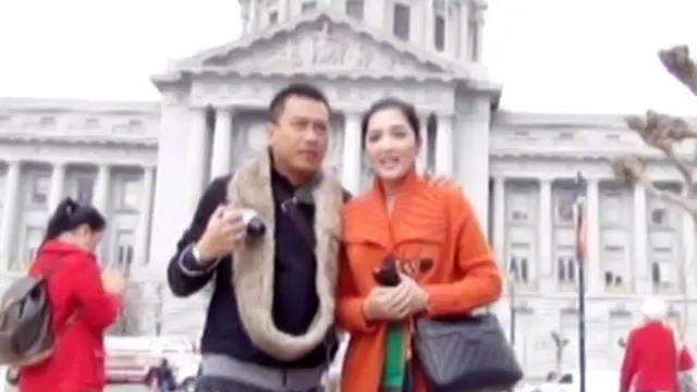 Pasangan Ashanty & Anang Hermansyah menikmati jalan-jalan ke Amerika