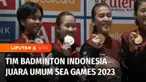 Yang tidak kalah membanggakan juga tim Badminton Indonesia menjadi juara umum di SEA Games 2023 dengan menyabet lima medali emas.