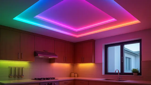7 Model Plafon PVC Dapur dengan Lampu LED Tersembunyi, Bikin Ruangan Lebih Elegan dan Modern