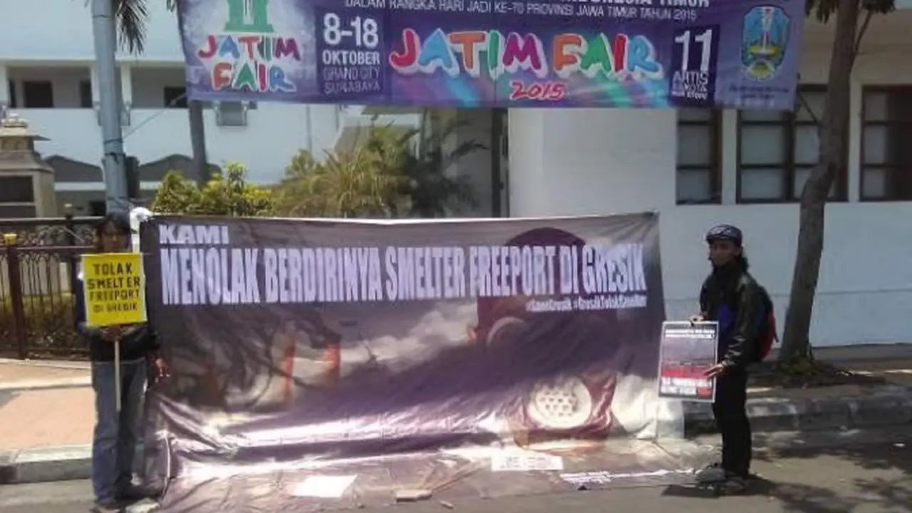 Aktivis Lingkungan Tolak Smelter Freeport di Gresik