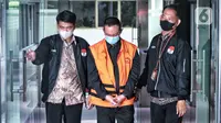 Mantan Kepala Bea dan Cukai Makassar Andhi Pramono saat ditahan Komisi Pemberantasan Korupsi (KPK), Jakarta, Jumat (7/7/2023). (Liputan6.com/Angga Yuniar)