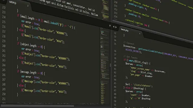 Ilustrasi developer, full stack developer, programmer.