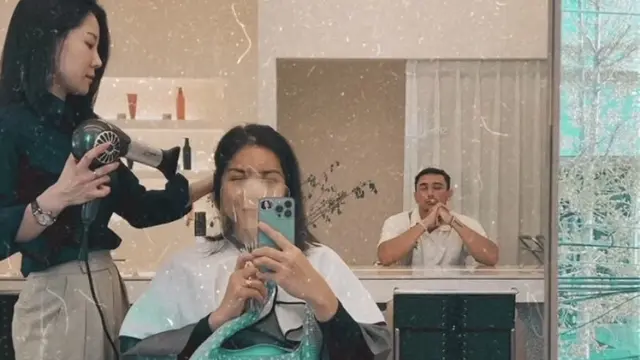 OOTD Jessica Iskandar di Korea Selatan pasca operasi hidung, credit: Instagram (@inijedar)