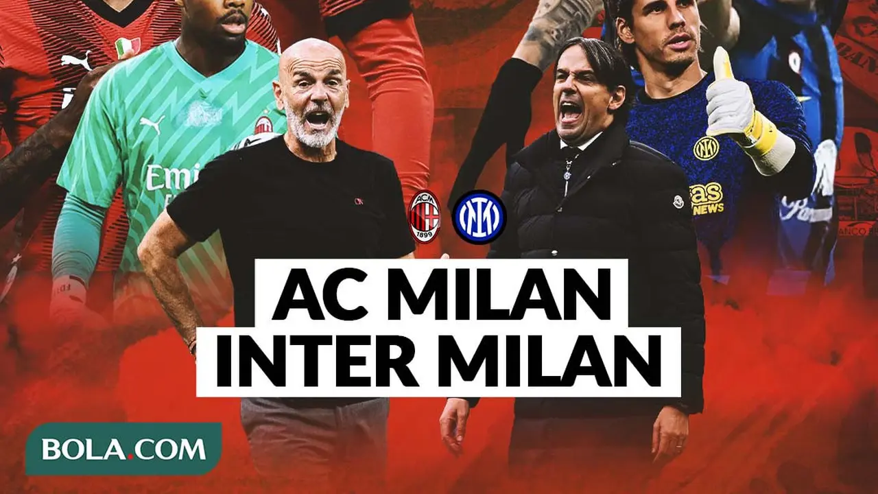 Liga Italia - AC Milan Vs Inter Milan - Ilustrasi Duel