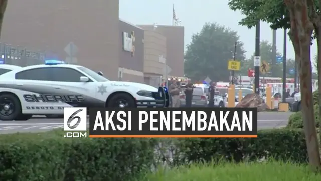 Penembakan brutal terjadi di pusat perbelanjaan Walmart Mississippi Amerika Serikat. Tembakan pelaku menewaskan 2 warga.