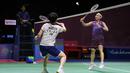 Dalam laga puncak yang berlangsung di Istora Senayan Jakarta, unggulan kedua turnamen ini mengalahkan wakil Cina Wang Zhi Yi dengan skor 21-23, 21-6, dan 21-15. (Bola.com/Bagaskara Lazuardi)