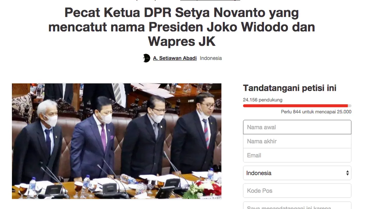 Buntut Kisruh Pencatut Nama Jokowi, Setya Novanto Diminta Mundur