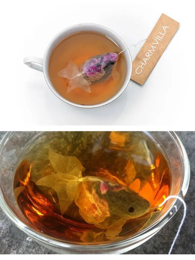 kantung teh berikut menyerupai ikan koi