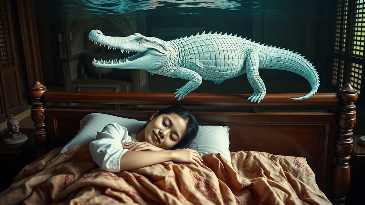 Arti Mimpi Buaya Putih | Simbol Kekuatan Tersembunyi, Pertanda Perlindungan, atau Bahaya yang Terselubung?