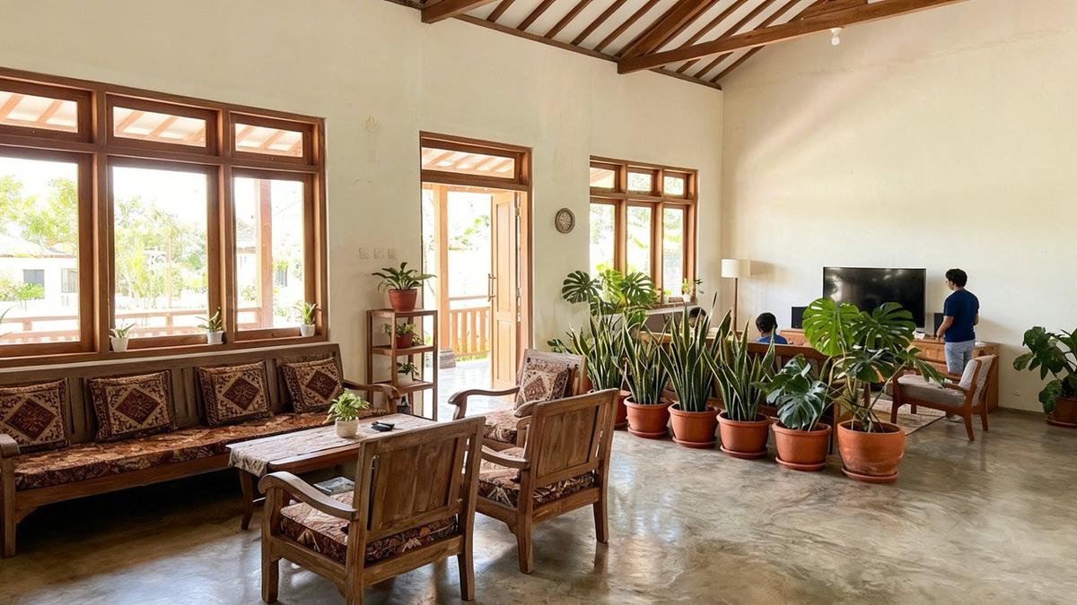 9 Model Ruang Tamu Rumah Kampung Tanpa Sekat Minimalis, Kesan Mewah di Desa