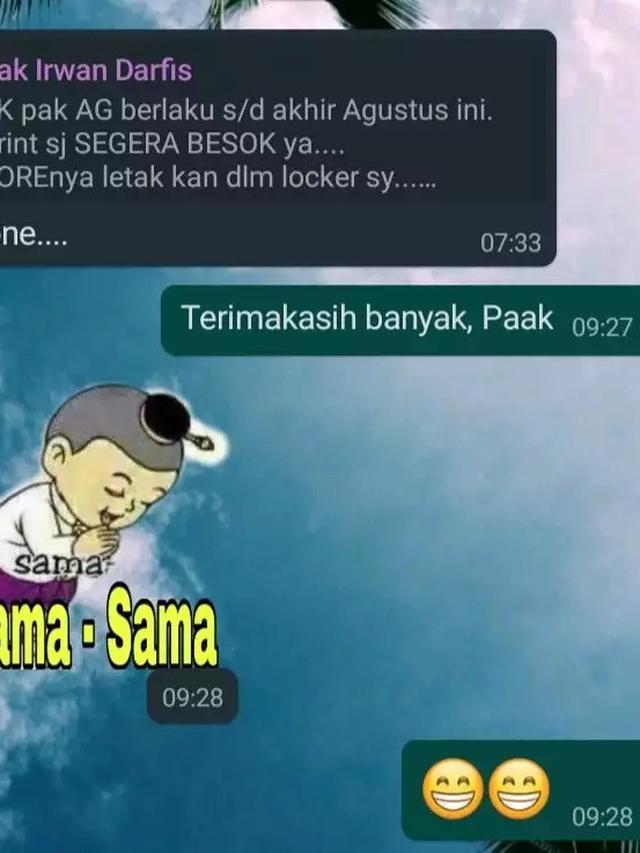 6 Chat Dosen Iseng Balas Pesan Mahasiswa Pakai Stiker Ini Kocak